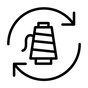 Resirkulerte fibre 80-95 prosent