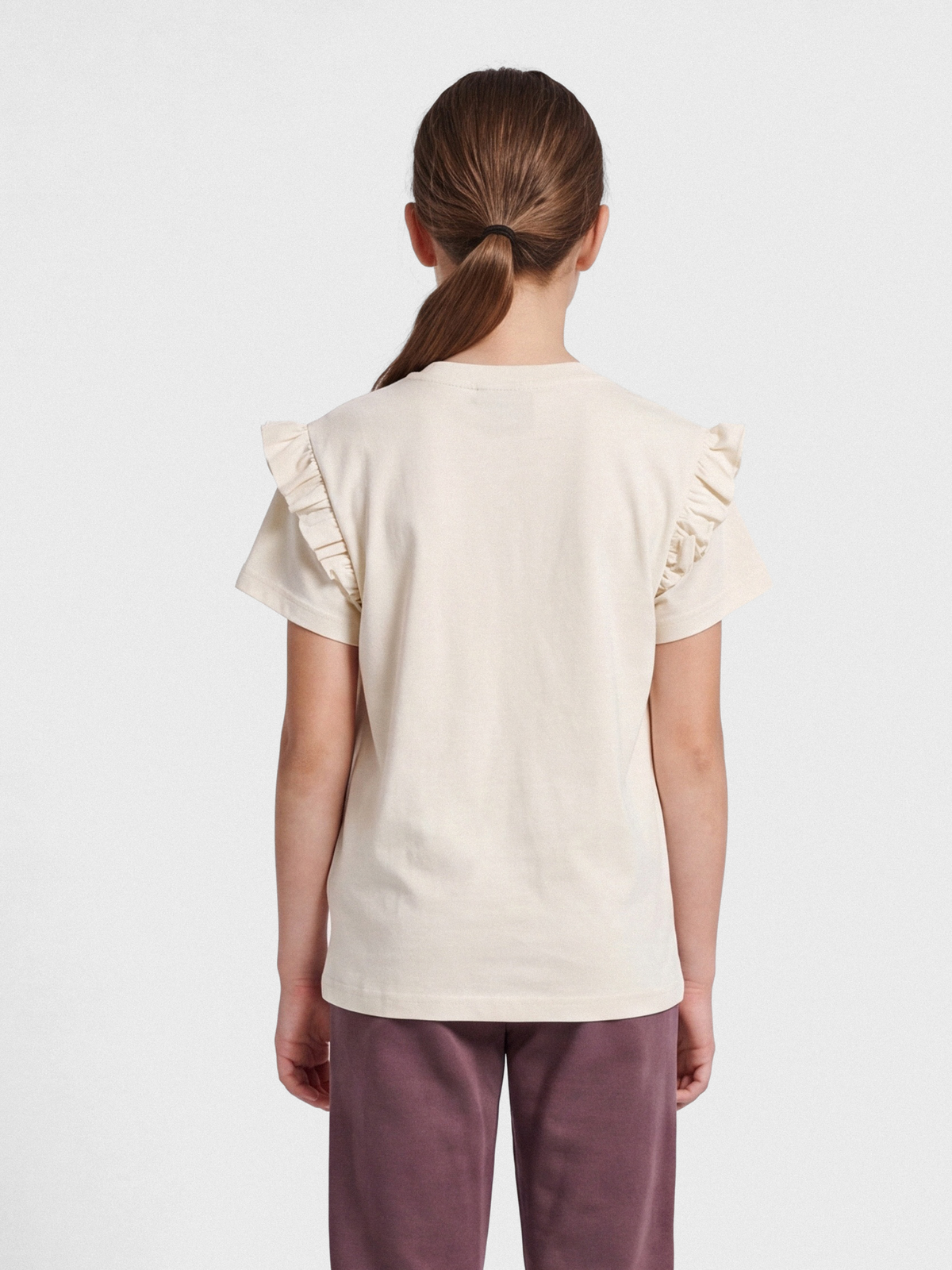 hmlFLOWY RUFFLE T-SHIRT S/S