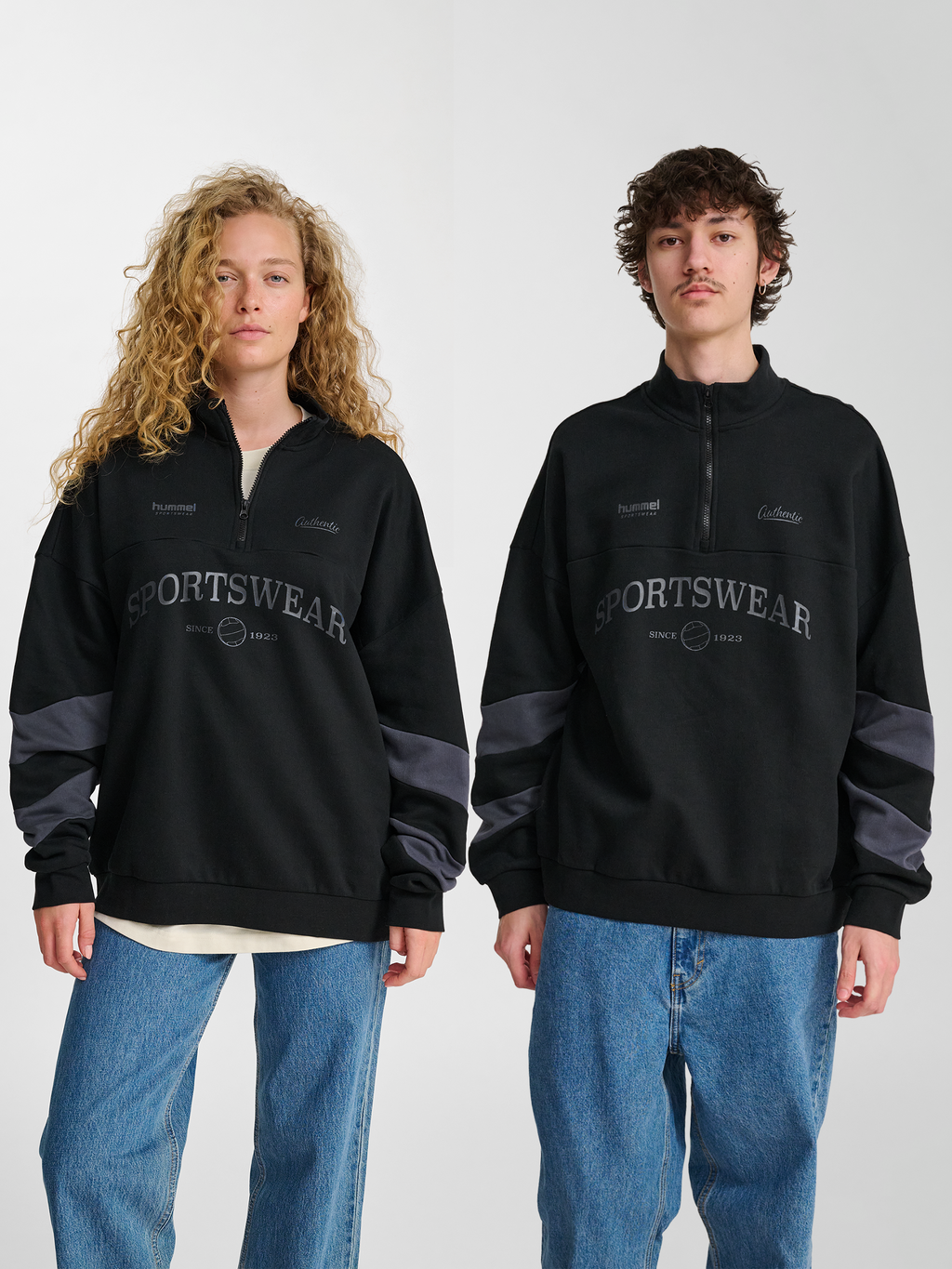 hmlOVERSIZED HALFZIP SW