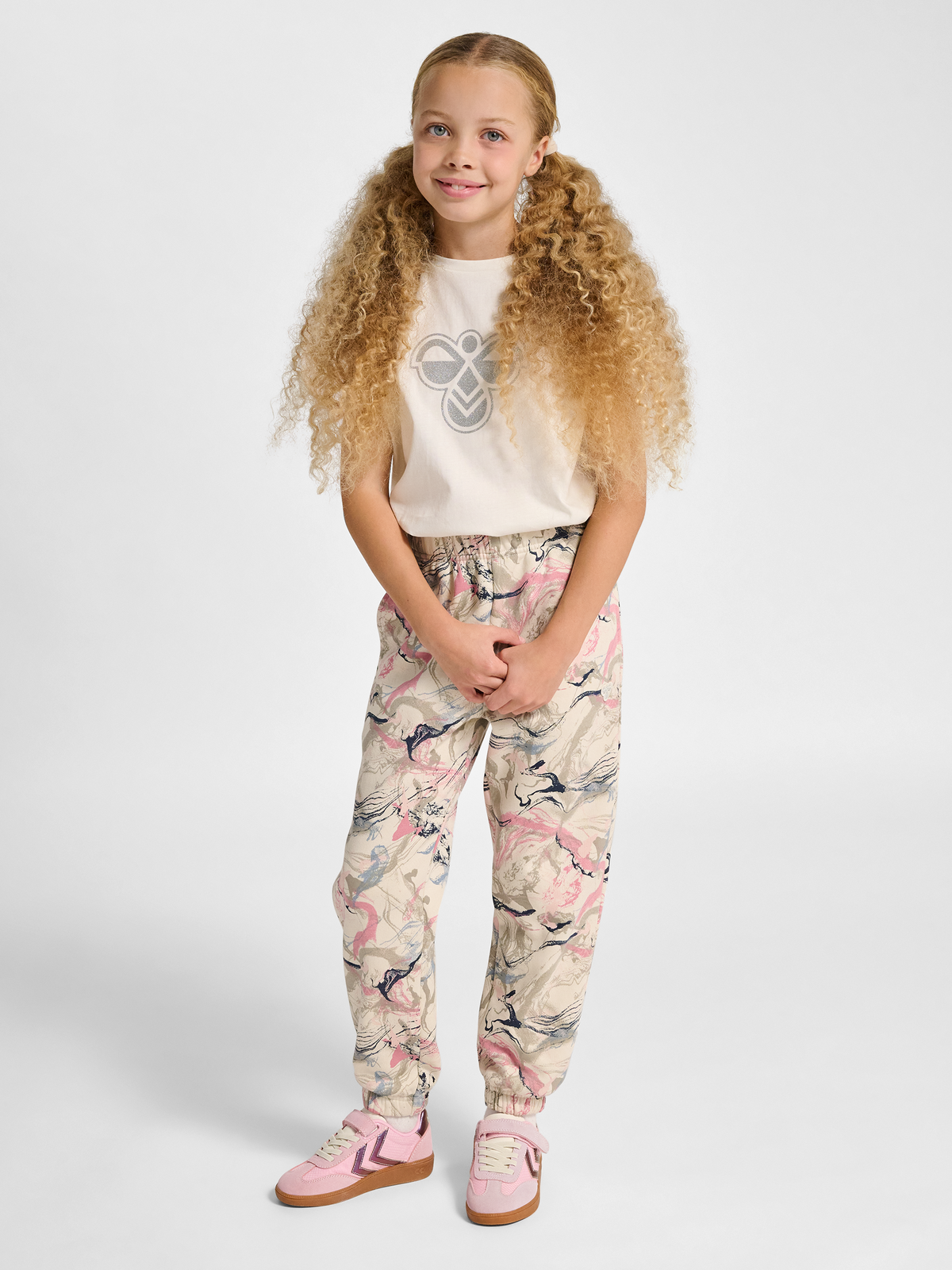 hmlJR LOOSE AOP ADJ WAIST PANTS