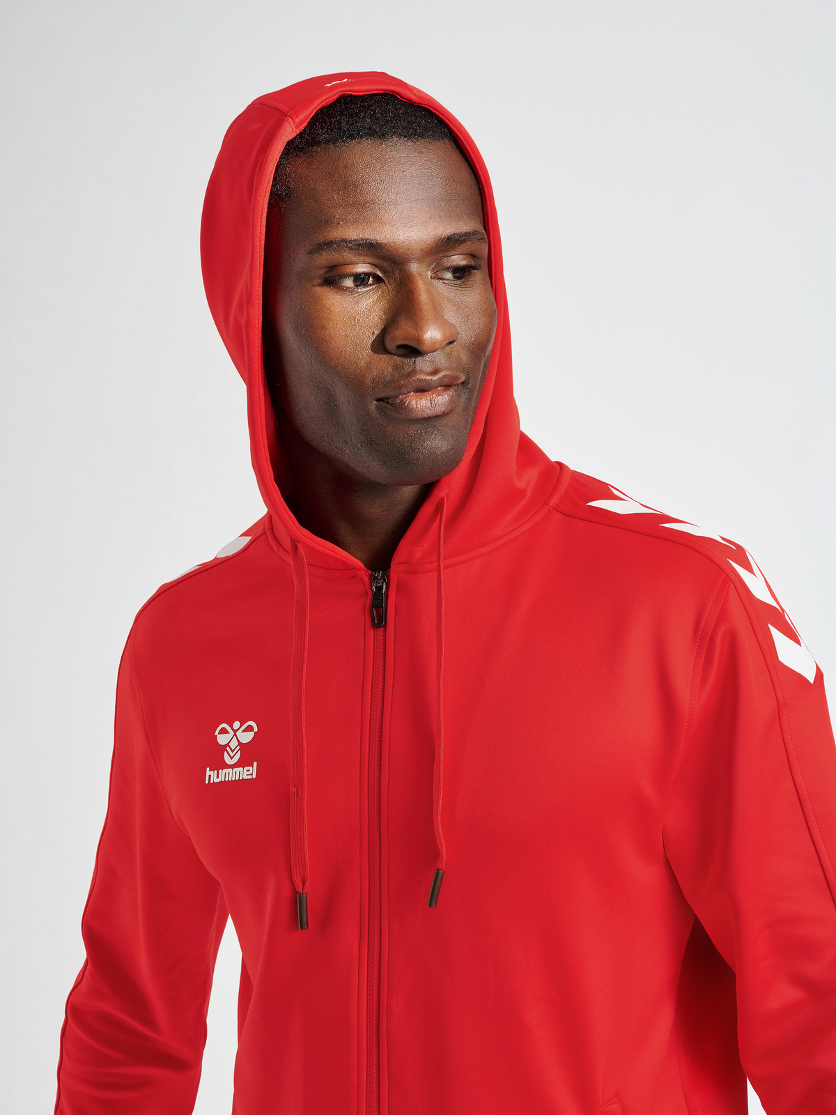 hmlCORE XK POLY ZIP HOOD SWEAT
