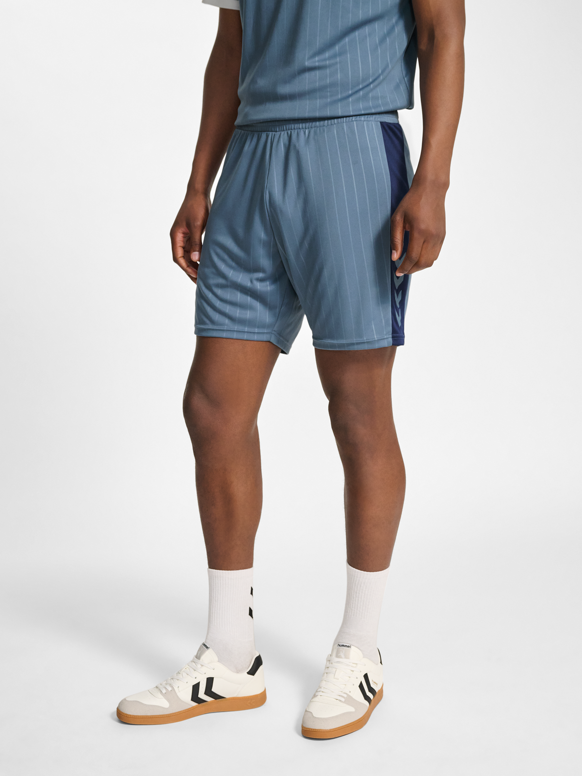 hmlPULSE STRIPE BLOCKED SHORTS