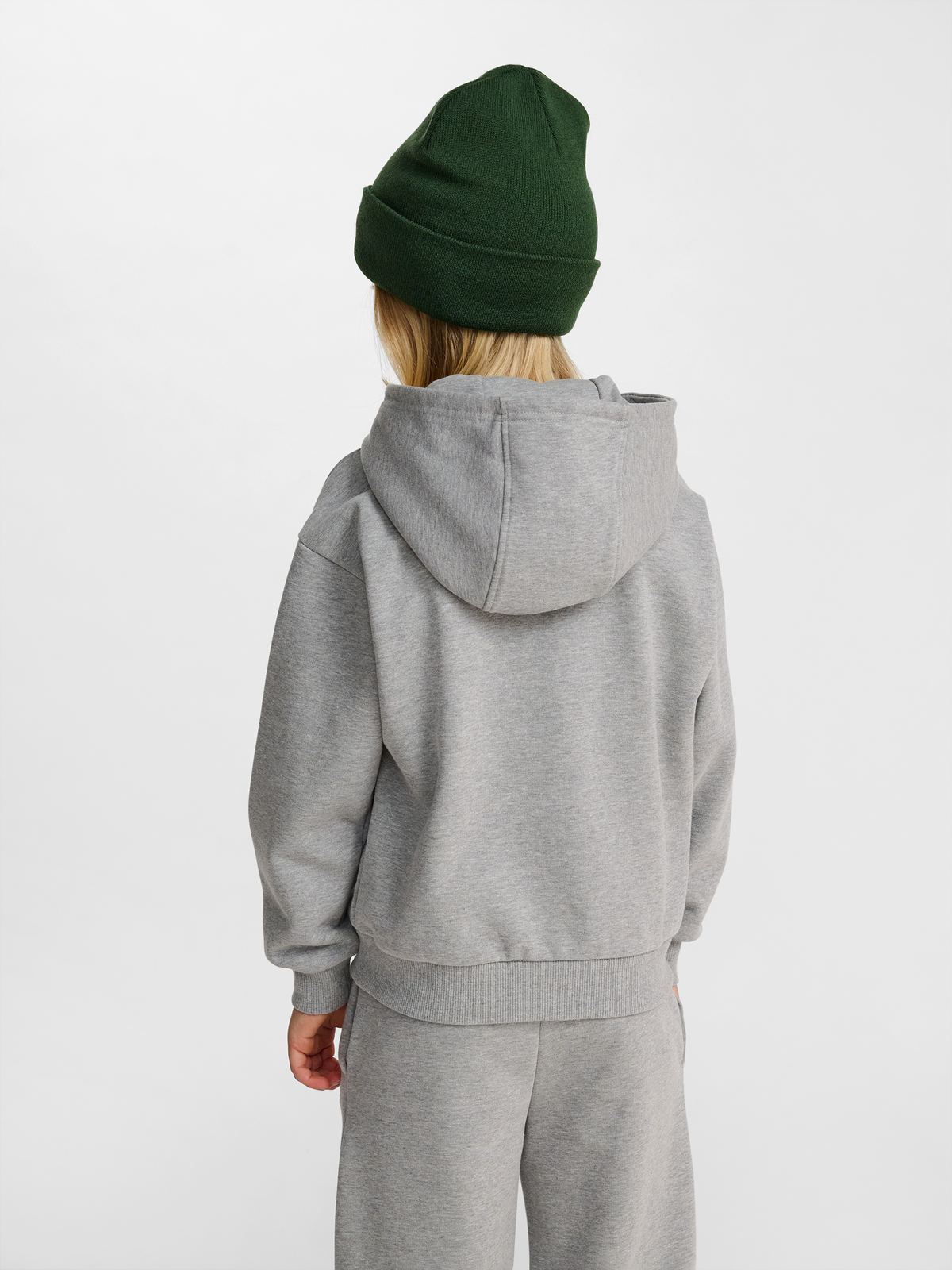 hmlJR LOOSE ZIP HOODIE BEE