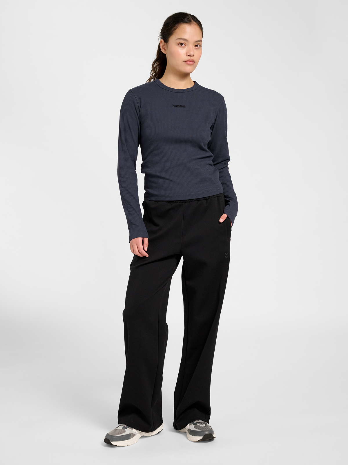 hmlFOUNDATION RIB T-SHIRT L/S