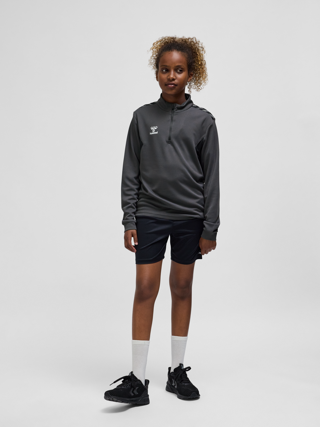 hmlAUTHENTIC HALF ZIP SWEAT KIDS