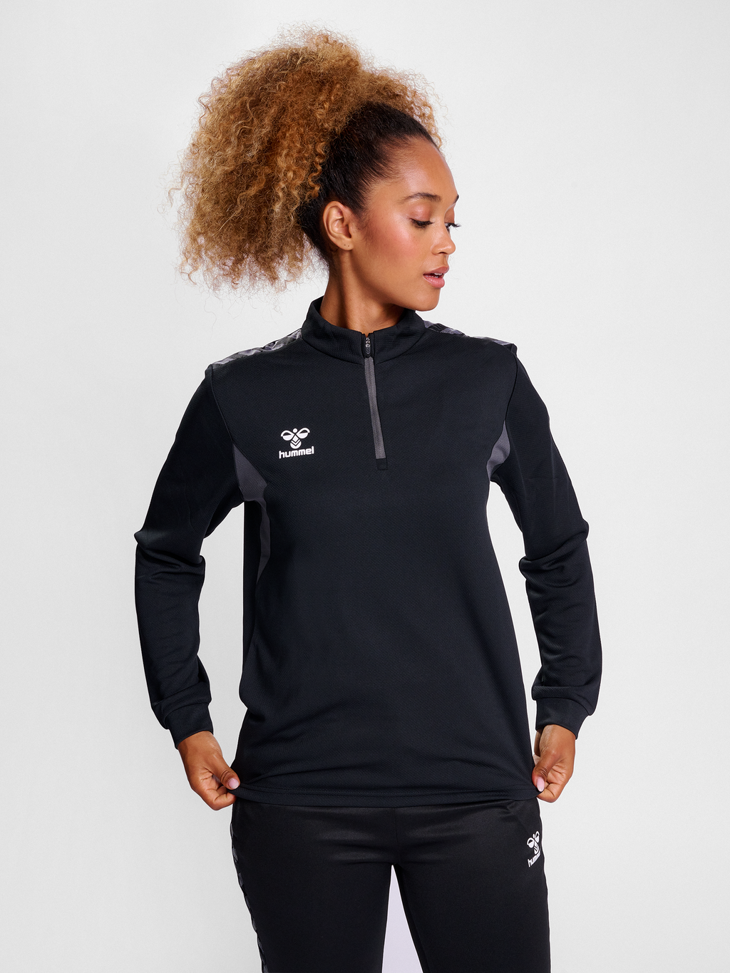 hmlAUTHENTIC HALF ZIP SWEAT WOMAN
