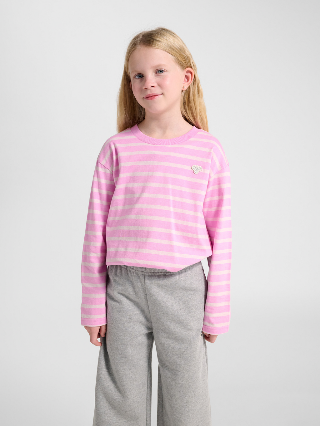 hmlJR LOOSE STRIPE T-SHIRT L/S BEE