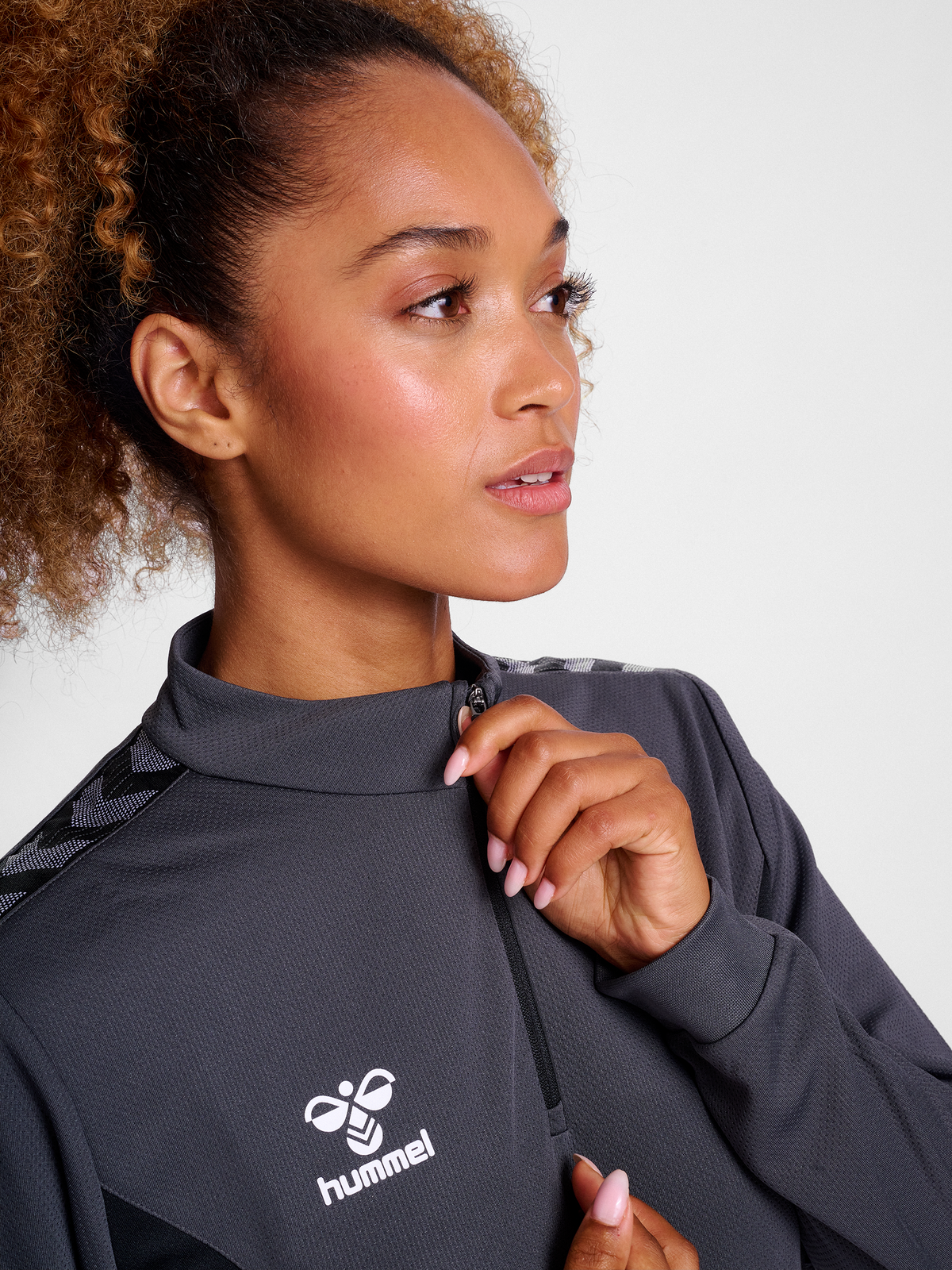 hmlAUTHENTIC HALF ZIP SWEAT WOMAN