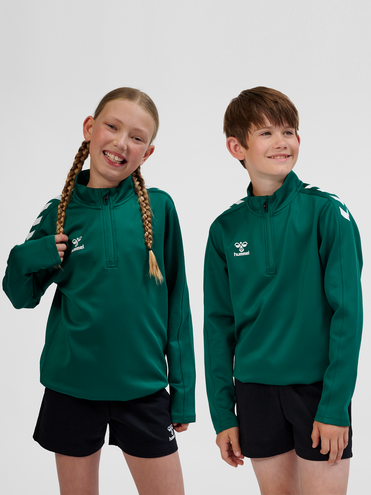hmlCORE XK HALF ZIP POLY SWEAT KIDS