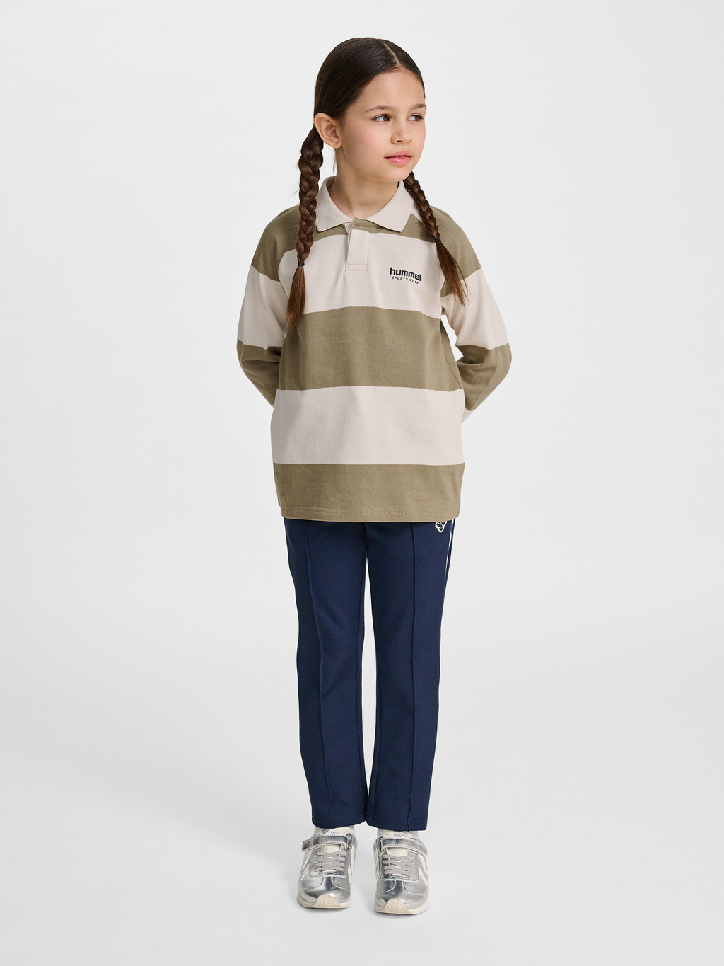 hmlJR LOOSE STRIPED POLO L/S