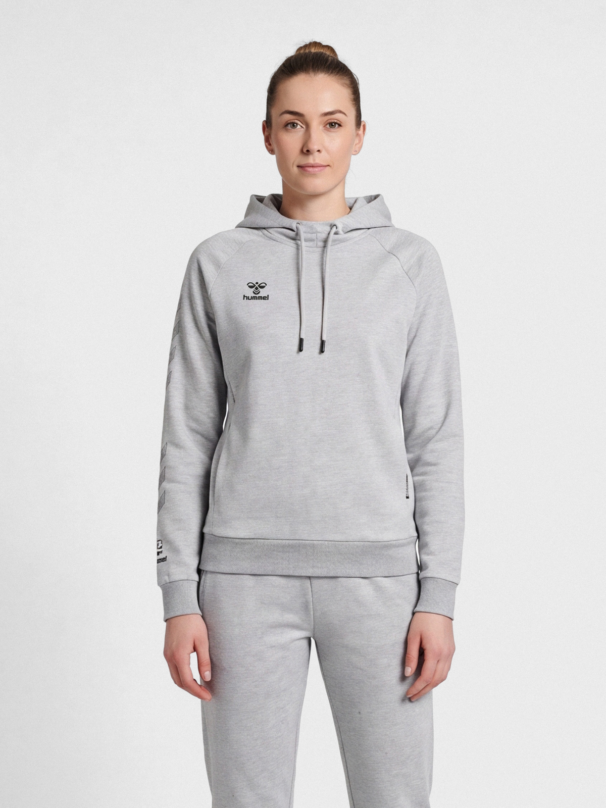 hmlMOVE GRID COTTON HOODIE WOMAN