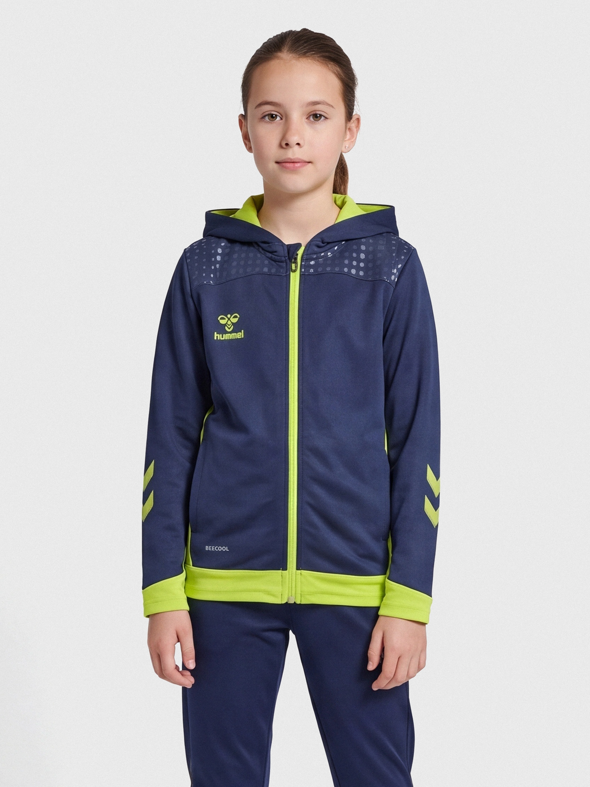 hmlLEAD ZIP POLY HOODIE KIDS
