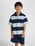 hmlJR LOOSE STRIPED POLO S/S BEE