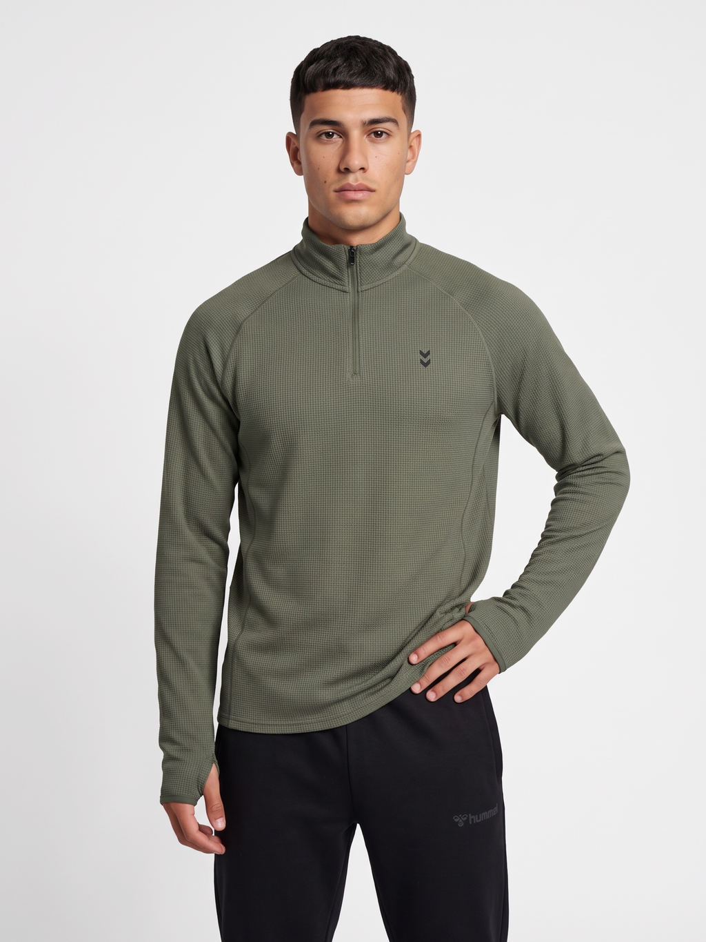 hmlPULSE HALF ZIP MIDLAYER
