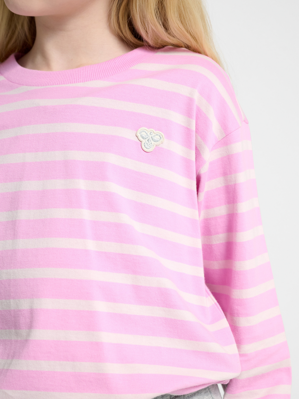 hmlJR LOOSE STRIPE T-SHIRT L/S BEE