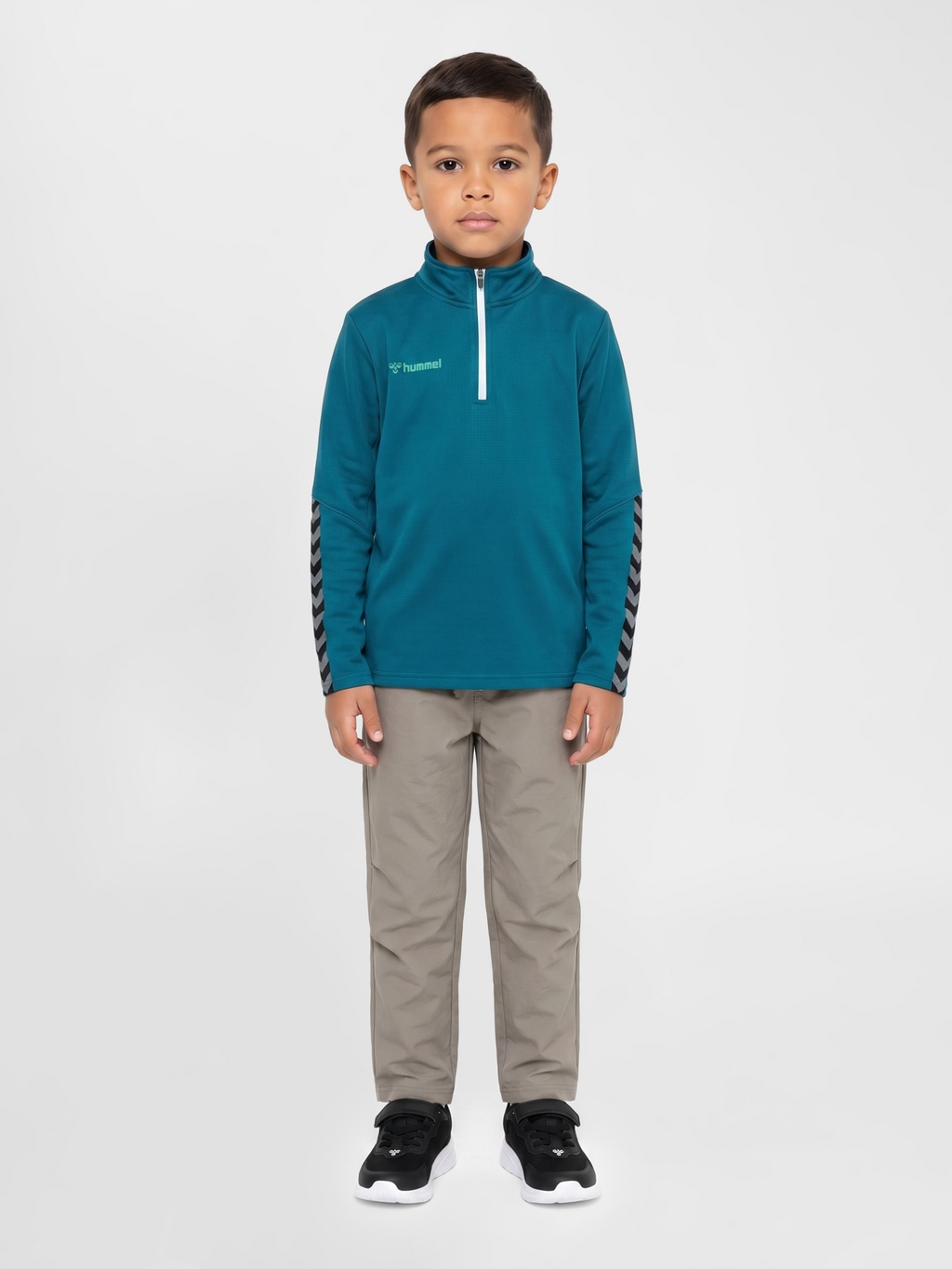 hmlAUTHENTIC KIDS HALF ZIP SWEATSHI