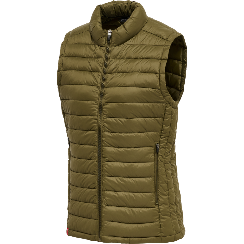 hmlRED QUILTED WAISTCOAT WOMAN