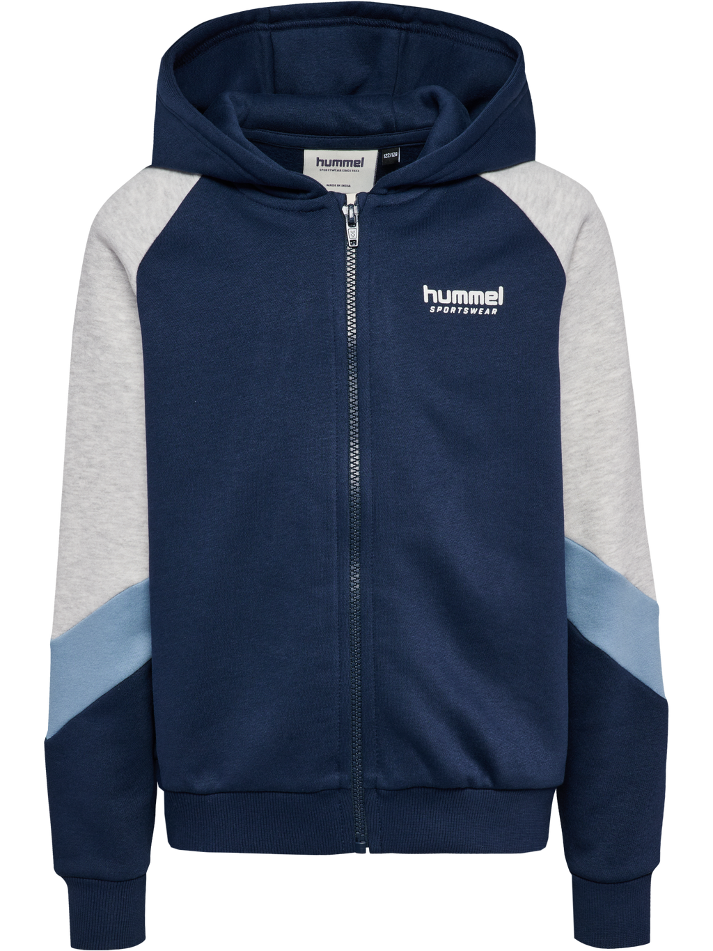 hmlJR LOOSE BLOCKED ZIP HOODIE