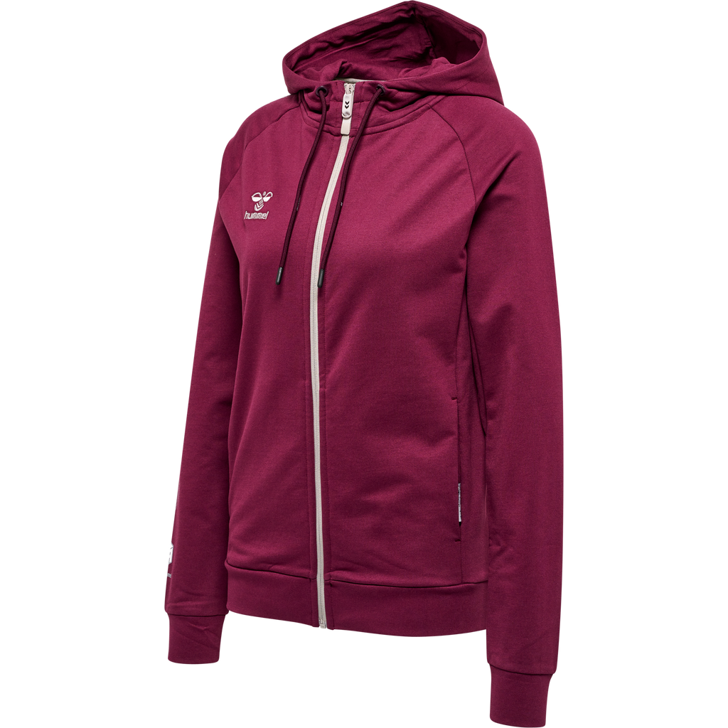 hmlMOVE GRID COTTON ZIP HOODIE WOMA