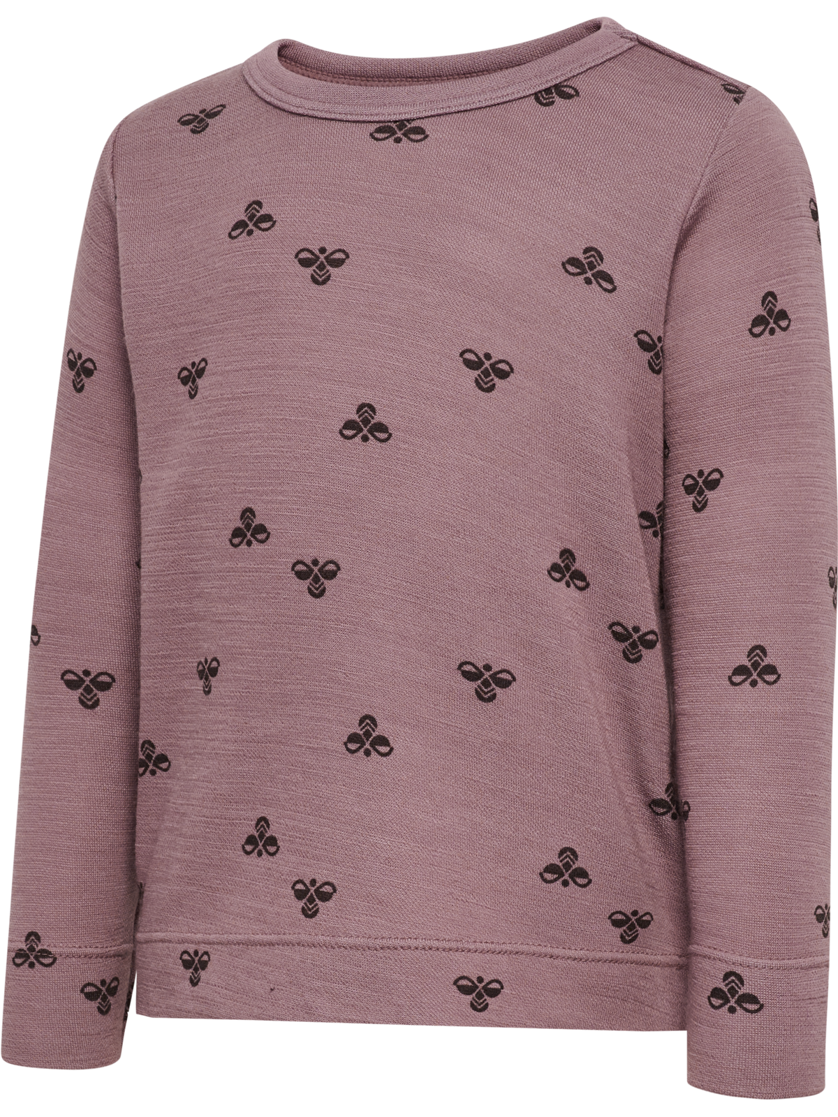 hmlMINI WOOL T-SHIRT L/S TWILIGHT MAUVE