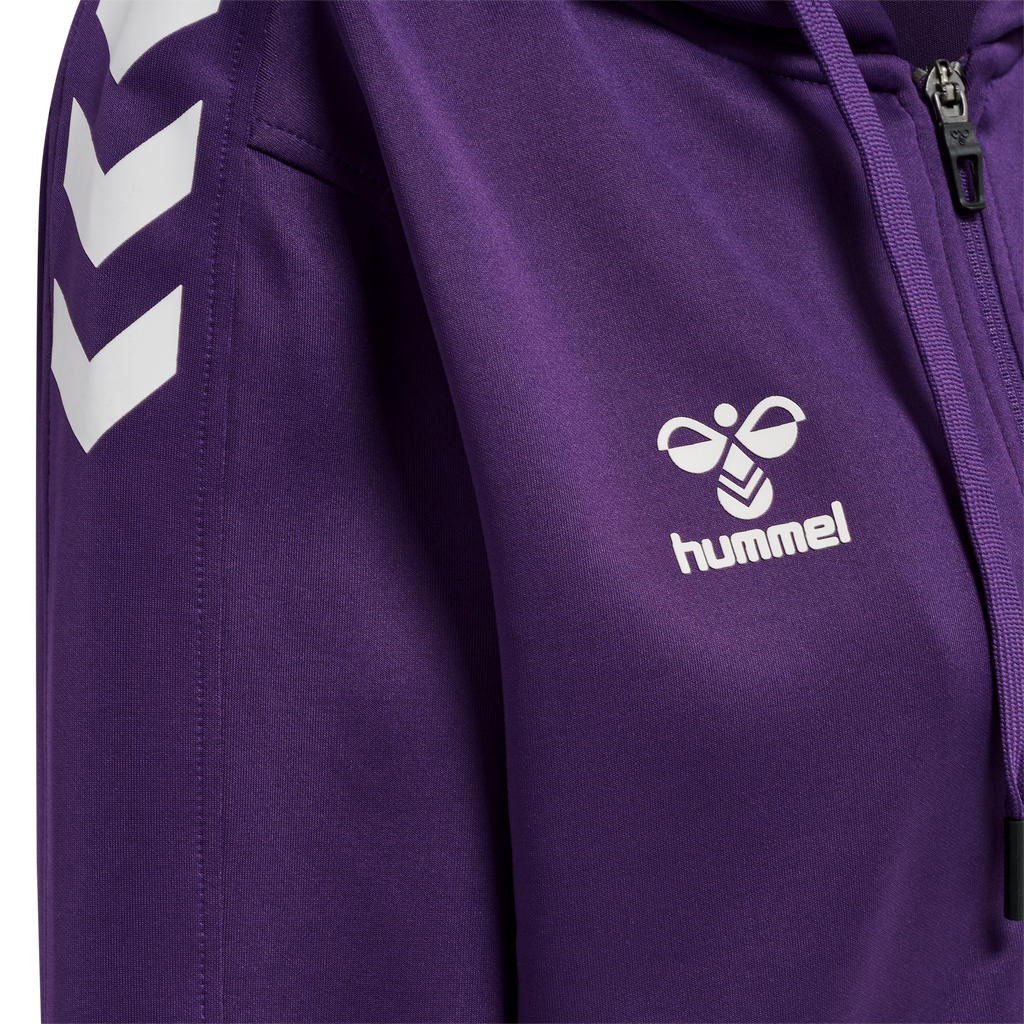hmlCORE XK POLY ZIP HOOD SWEAT WOMA