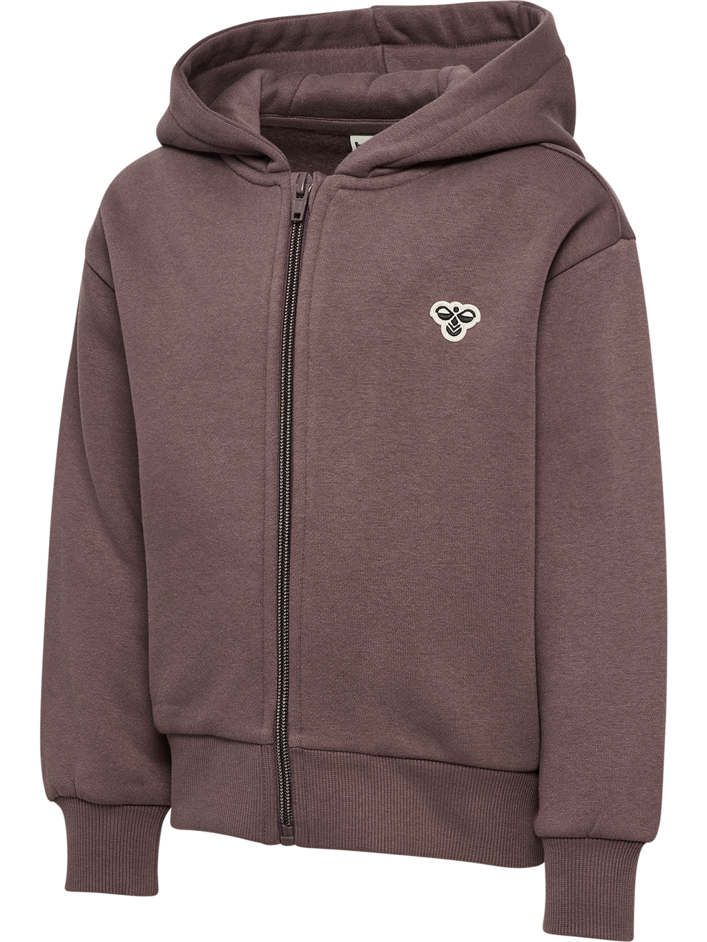 hmlJR LOOSE ZIP HOODIE BEE