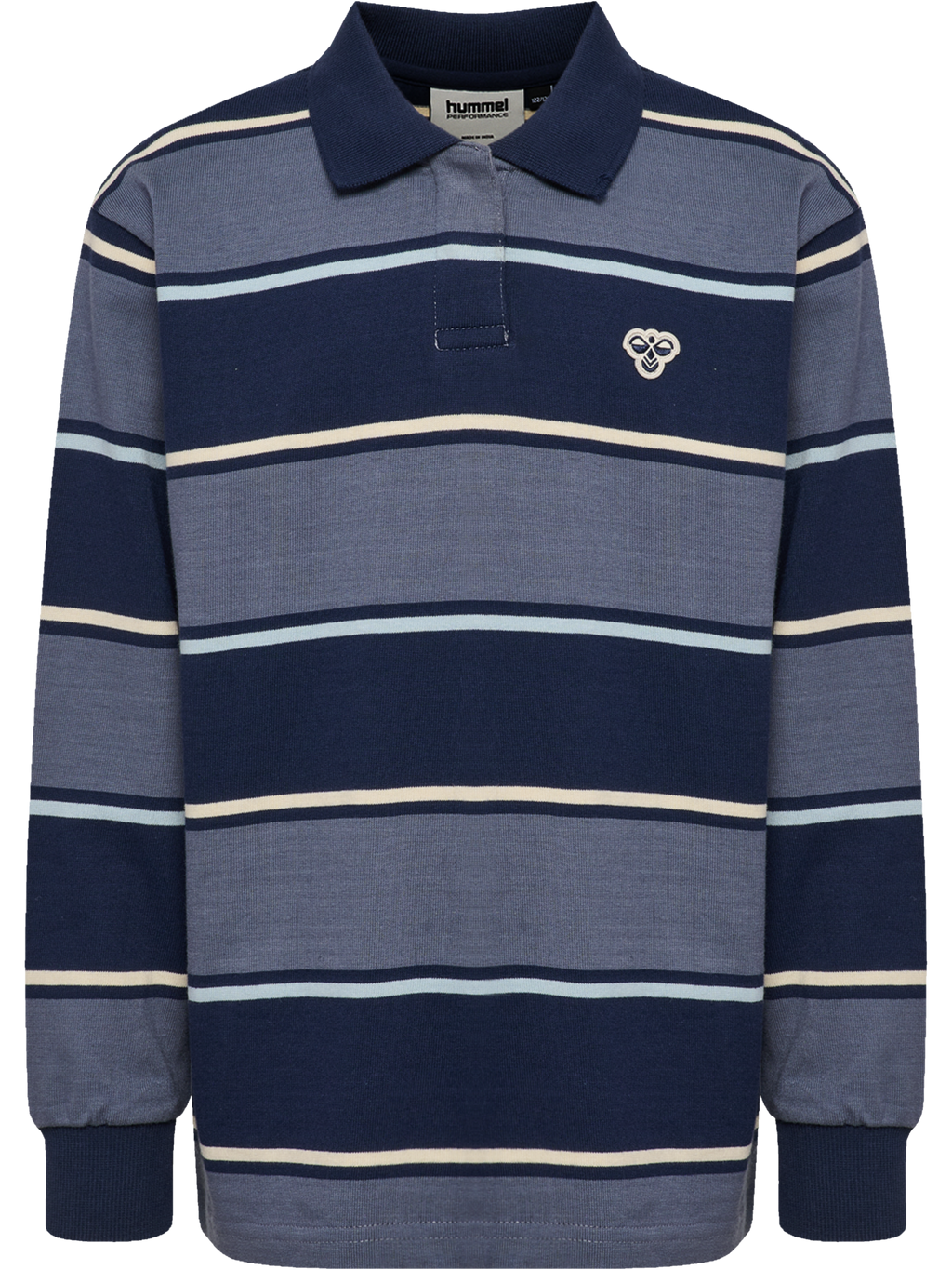 hmlJR LOOSE STRIPED POLO L/S