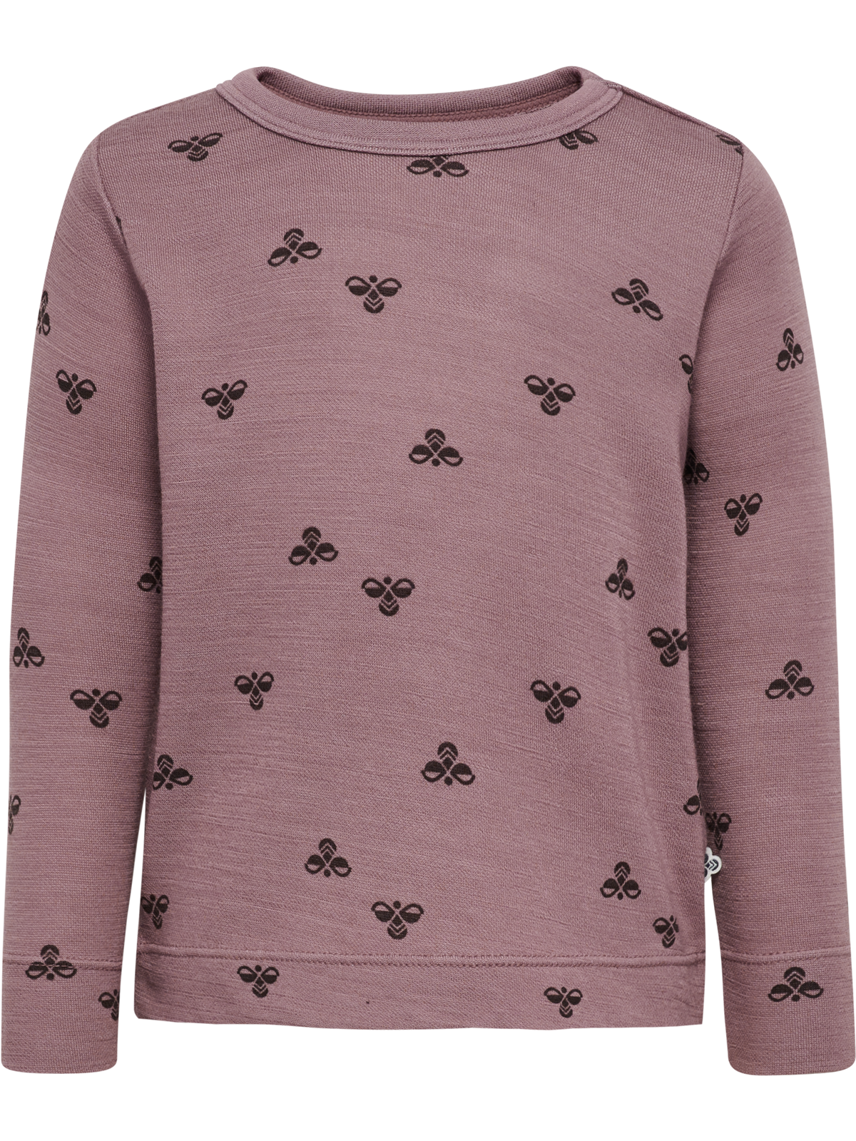 hmlMINI WOOL T-SHIRT L/S TWILIGHT MAUVE