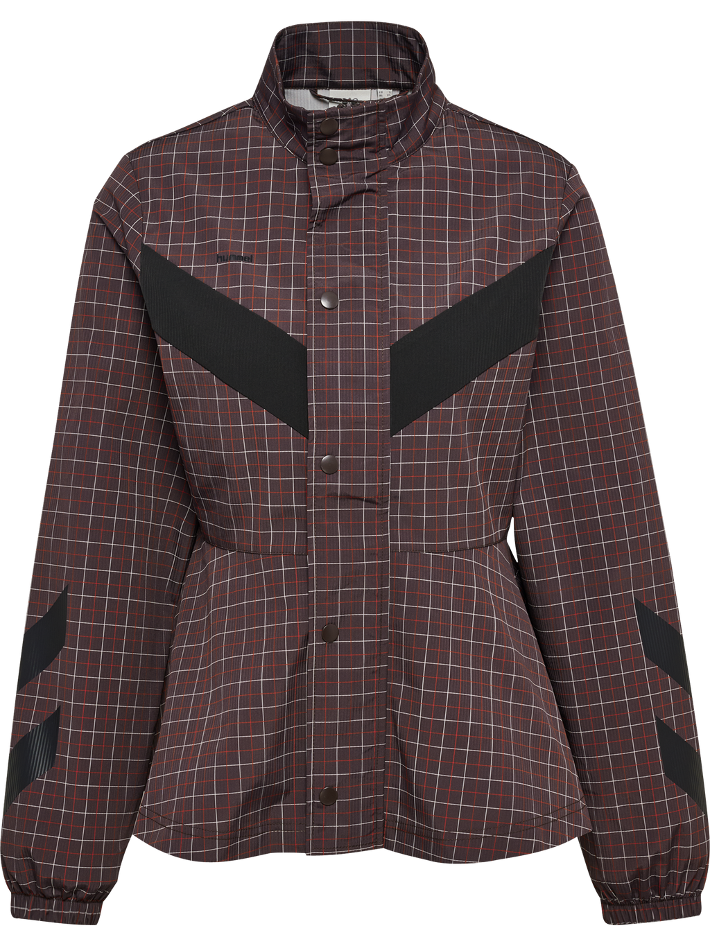 hmlI-D FUNNEL NECK CHECK JACKET