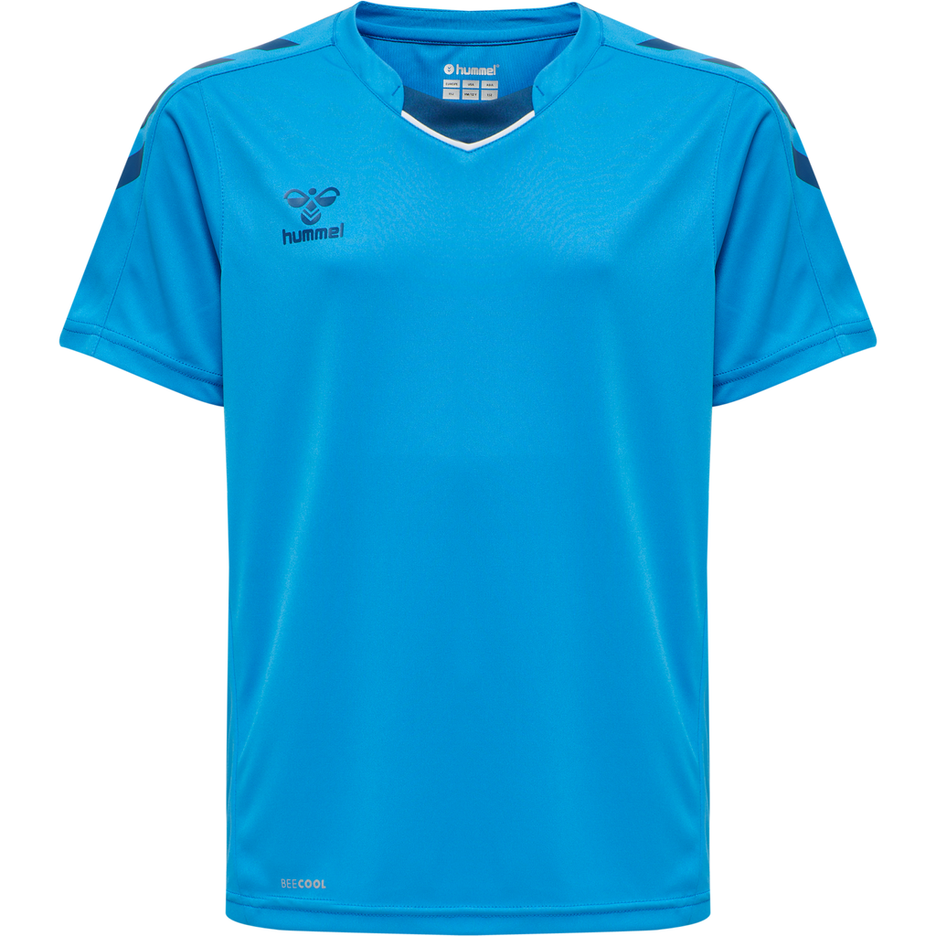 hmlCORE XK POLY JERSEY S/S KIDS BLUE DANUBE